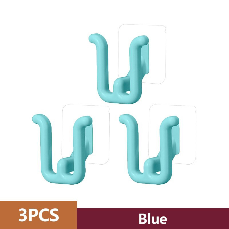 3pcs Bathroom Slipper Shelf Self-adhesive No Punching Wall Mounted One Piece Shoe Rack Space Saving Shelf Bathroom Hanging