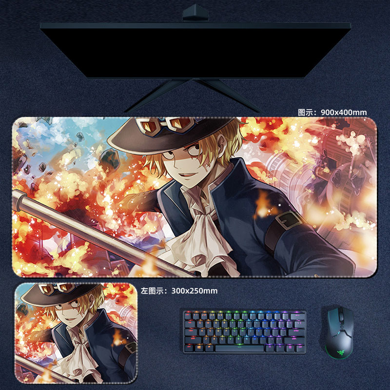 Anime One Piece Xxl Mousepad Shanks Zoro Luffy Ace Sanji Water Law