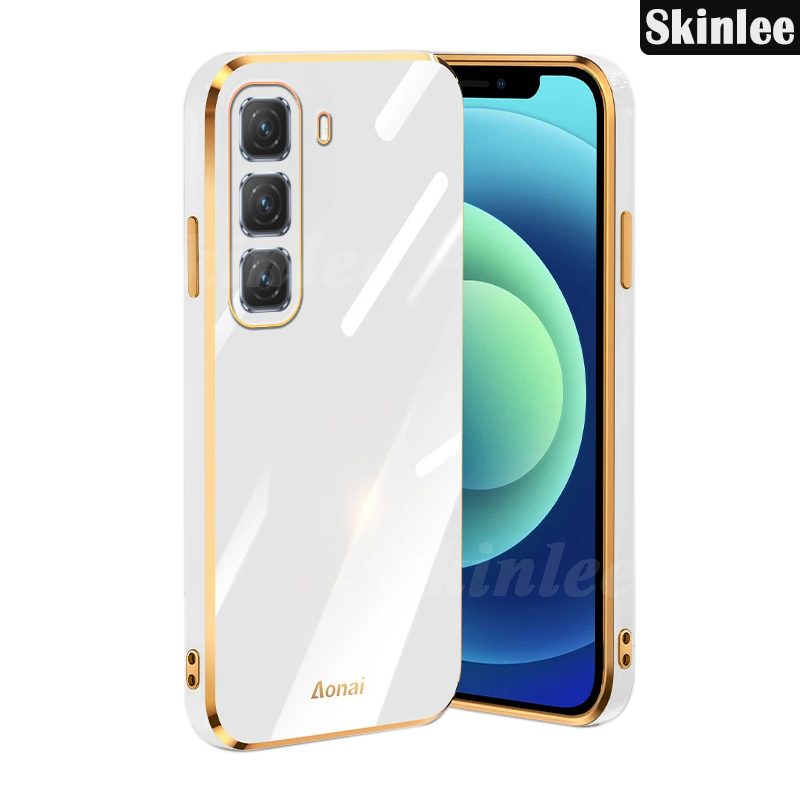 Phone case For infinix Hot 50 Back cover Soft Transparent Plating Electroplate Shining Clear Cover For infinix Hot 50i Cover cases