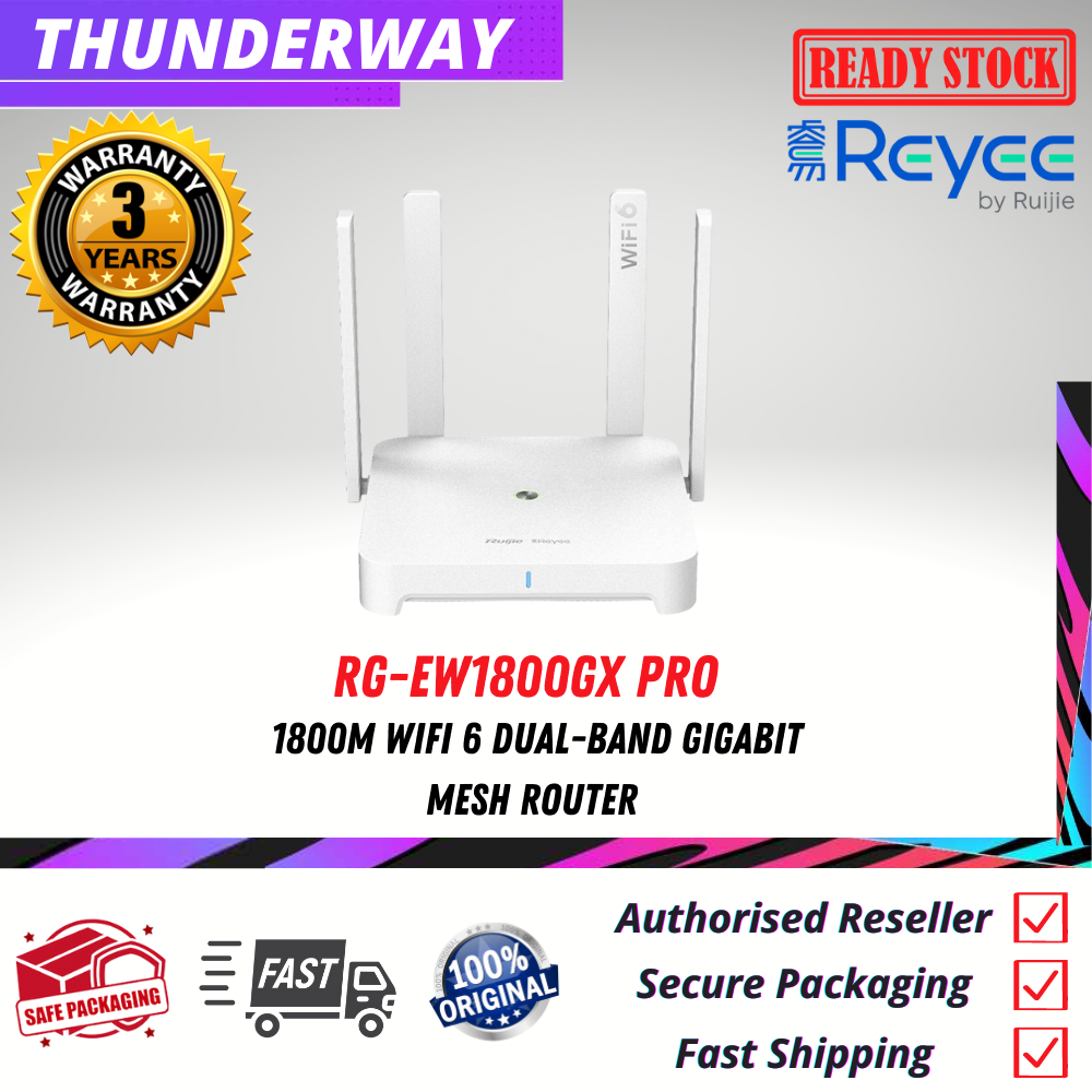 RUIJIE REYEE RG EW1800GX Pro 1800M WiFi 6 Dual Band Gigabit Mesh Router