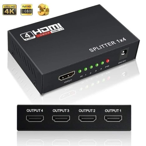 Fak Hdmi Splitter In Out Port Hub Split Repeater Amplifier V