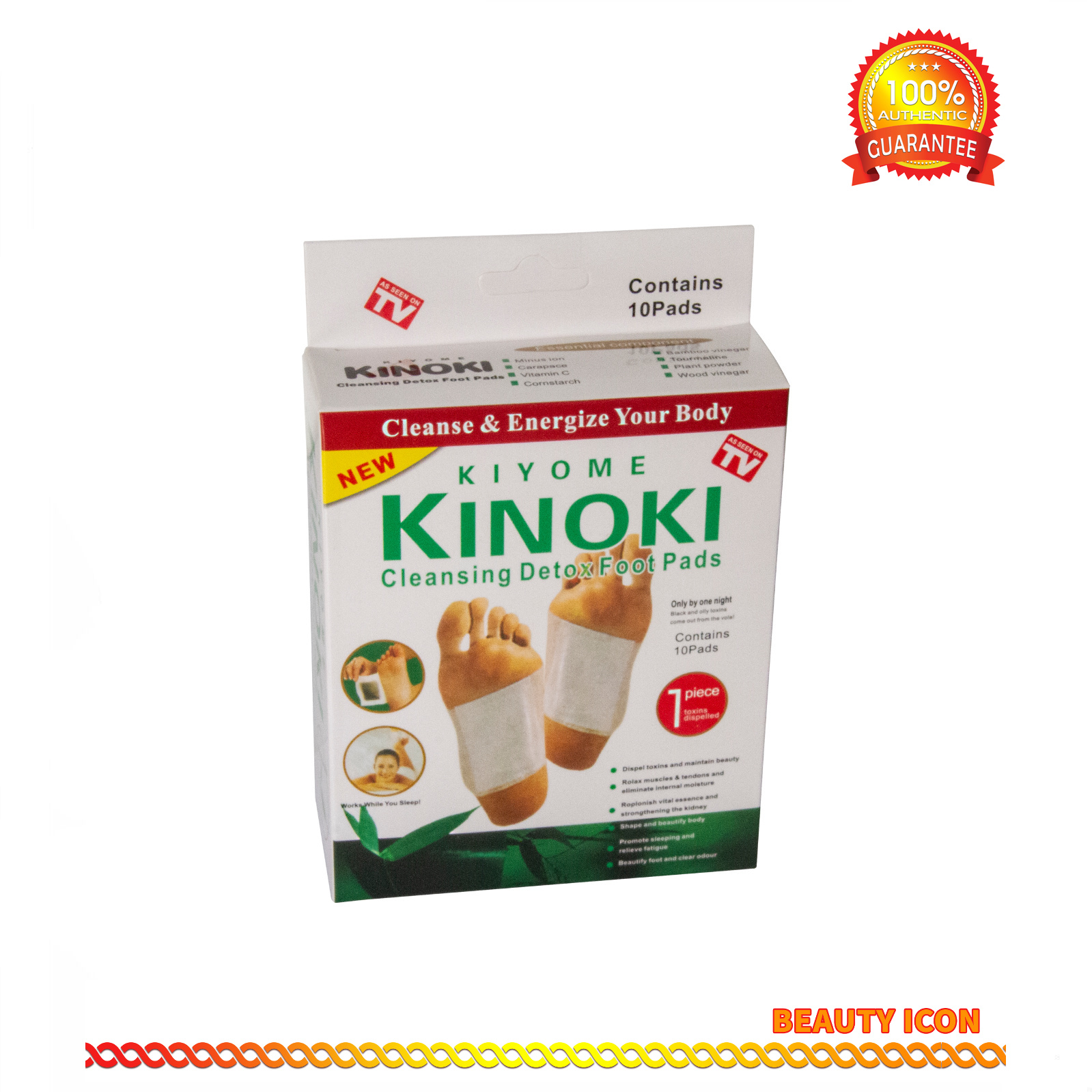 Original Kiyome Kinoki Cleansing Detox Foot Pads Lazada Ph