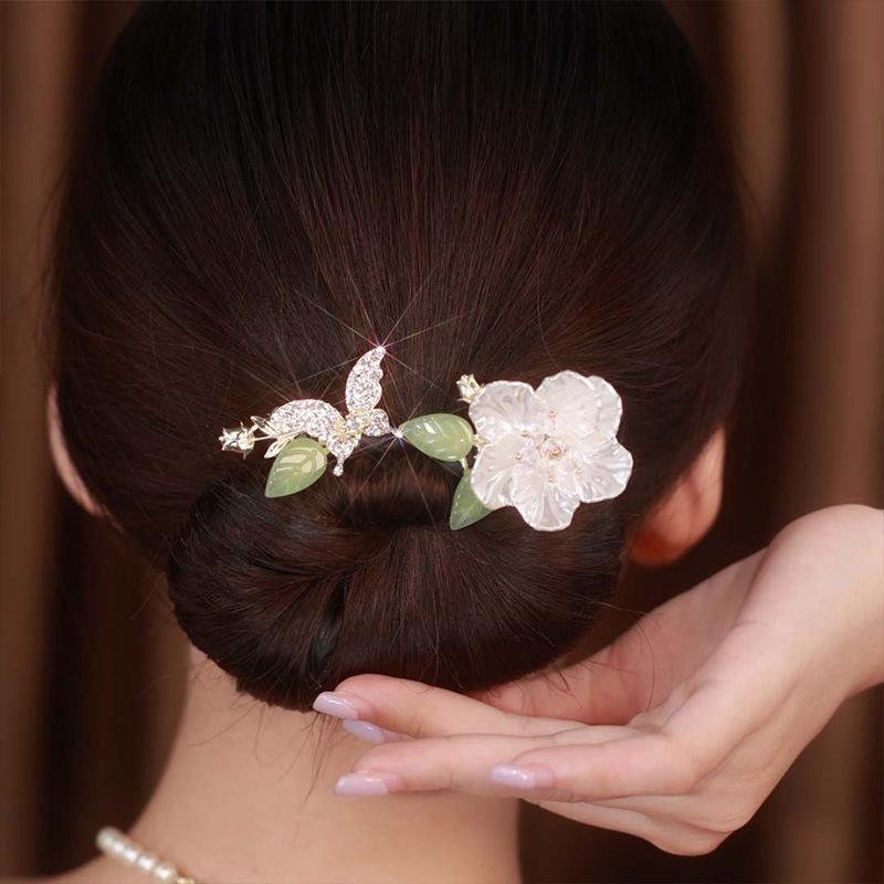 Korean Style Women's Hair Twister Crystal Curler Exquisite Temperament Hairpin Curling Hair Hairpins Elegant Hair Accessories