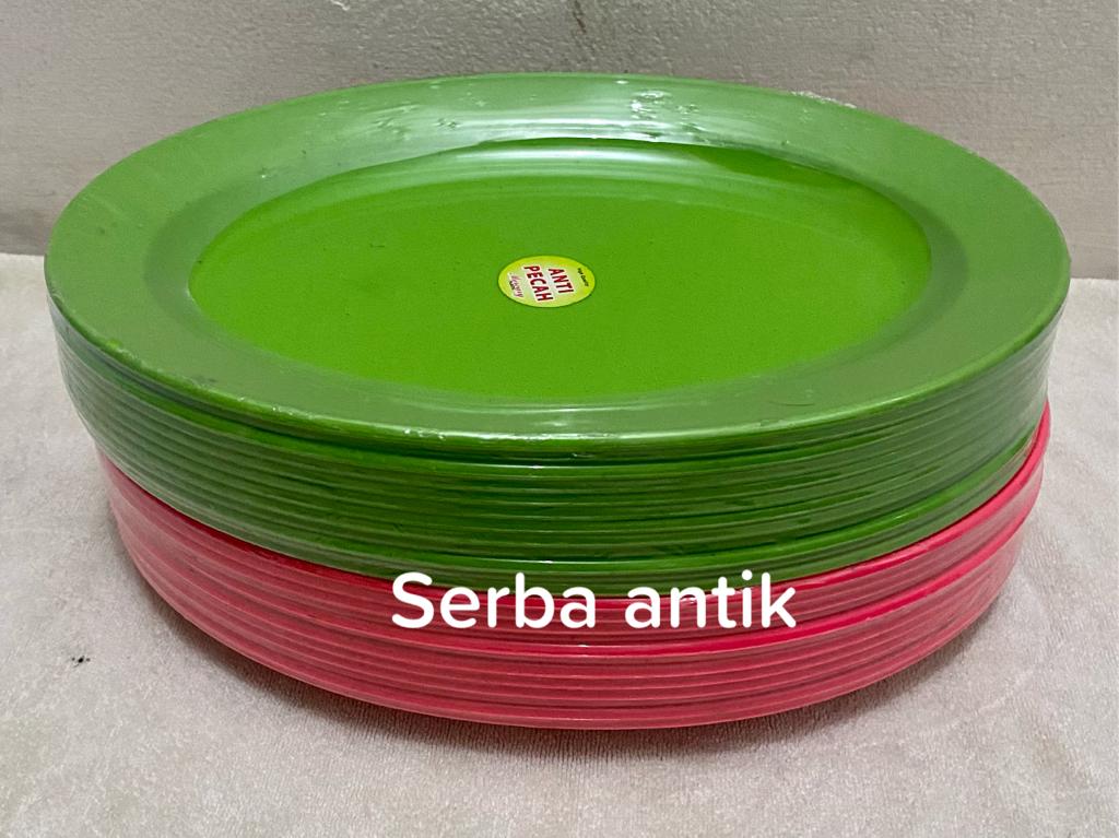 PIRING MELAMIN UKURAN 9 INCI 6 PCS PIRING MAKAN MELAMIN ANTI LENGKET