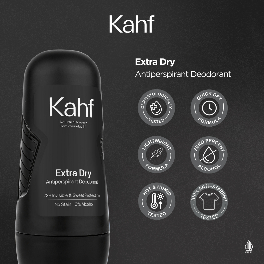 Kahf Deodorant Series Roll On Kahf Soothing Antiperspirant Clean