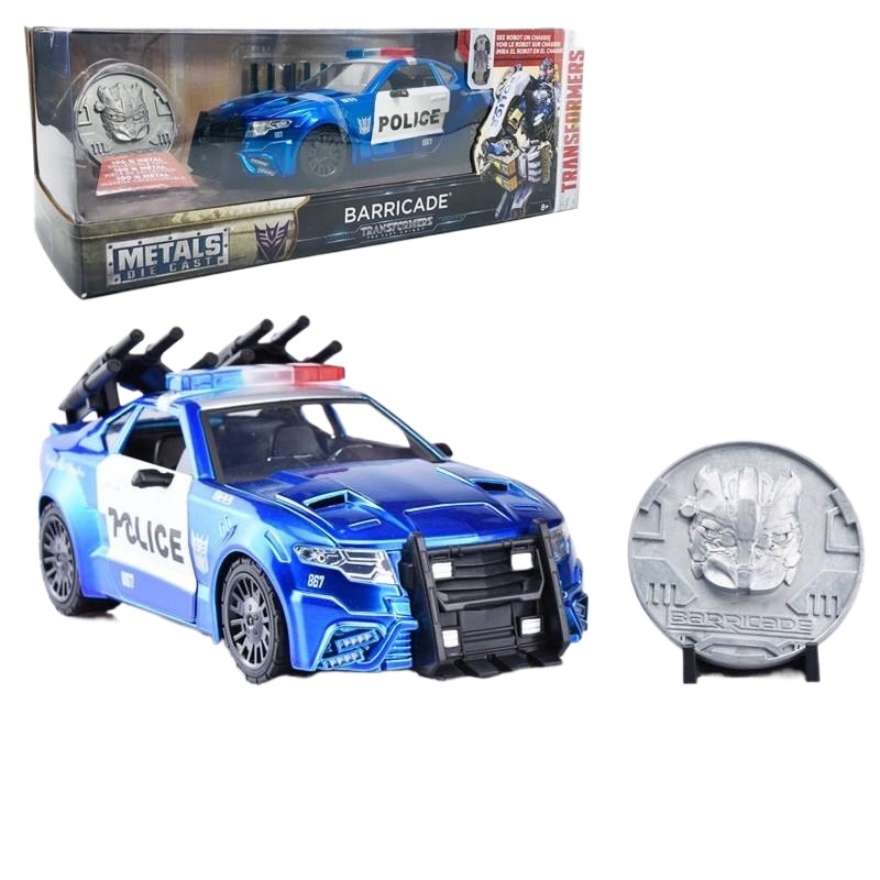 Jada Transformers Optimus Prime Bumblebee Front Sight Roadblock Hot Broken Alloy Truck