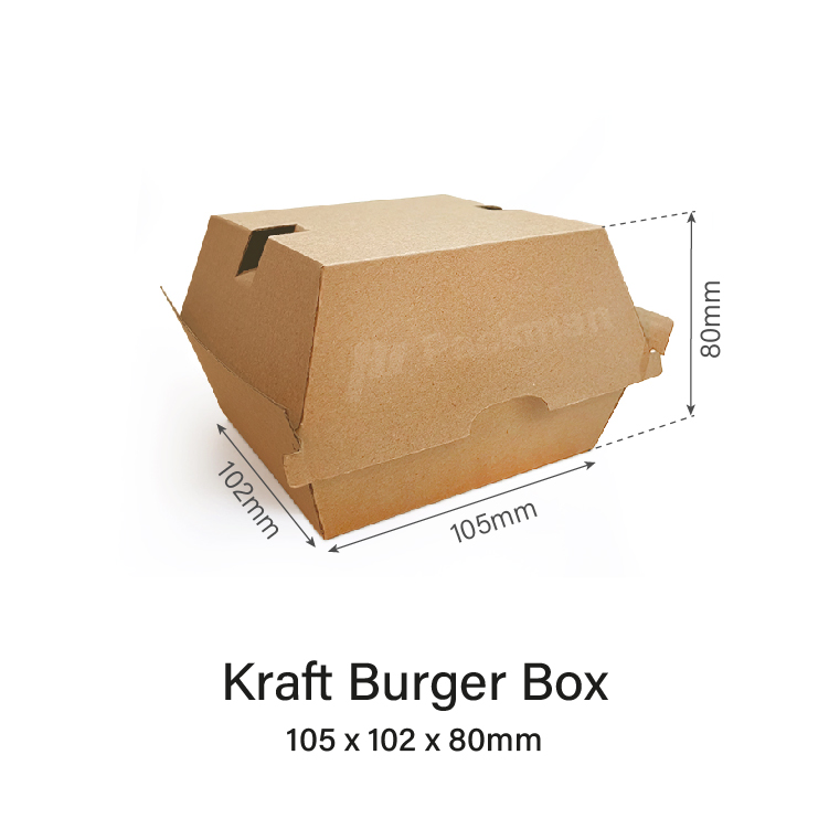 Kraft Paper Burger Box Cardboard Sausage Box Lazada Singapore