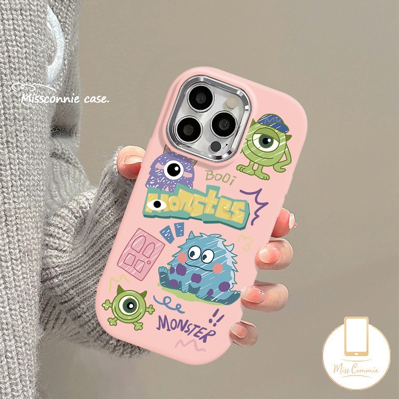 Monster Love Buzz Lightyear Alien Compatible For IPhone 11 14 15 12 13 Pro Max 7Plus XR 14 7 15 8 Plus XS Max X SE 2020 Luxury Metal Electroplated Lens