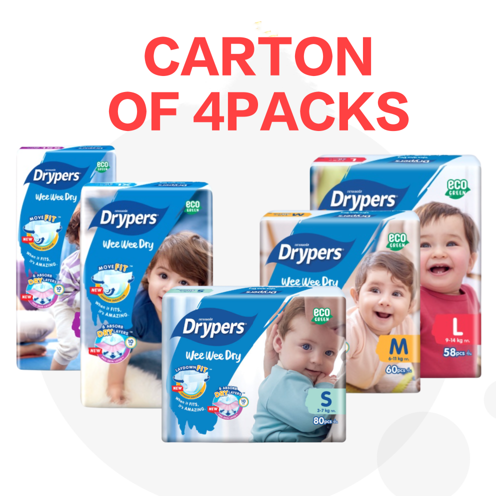 Drypers Wee Wee Dry Diapers Size Nb S M L Xl Xxl Lazada Singapore