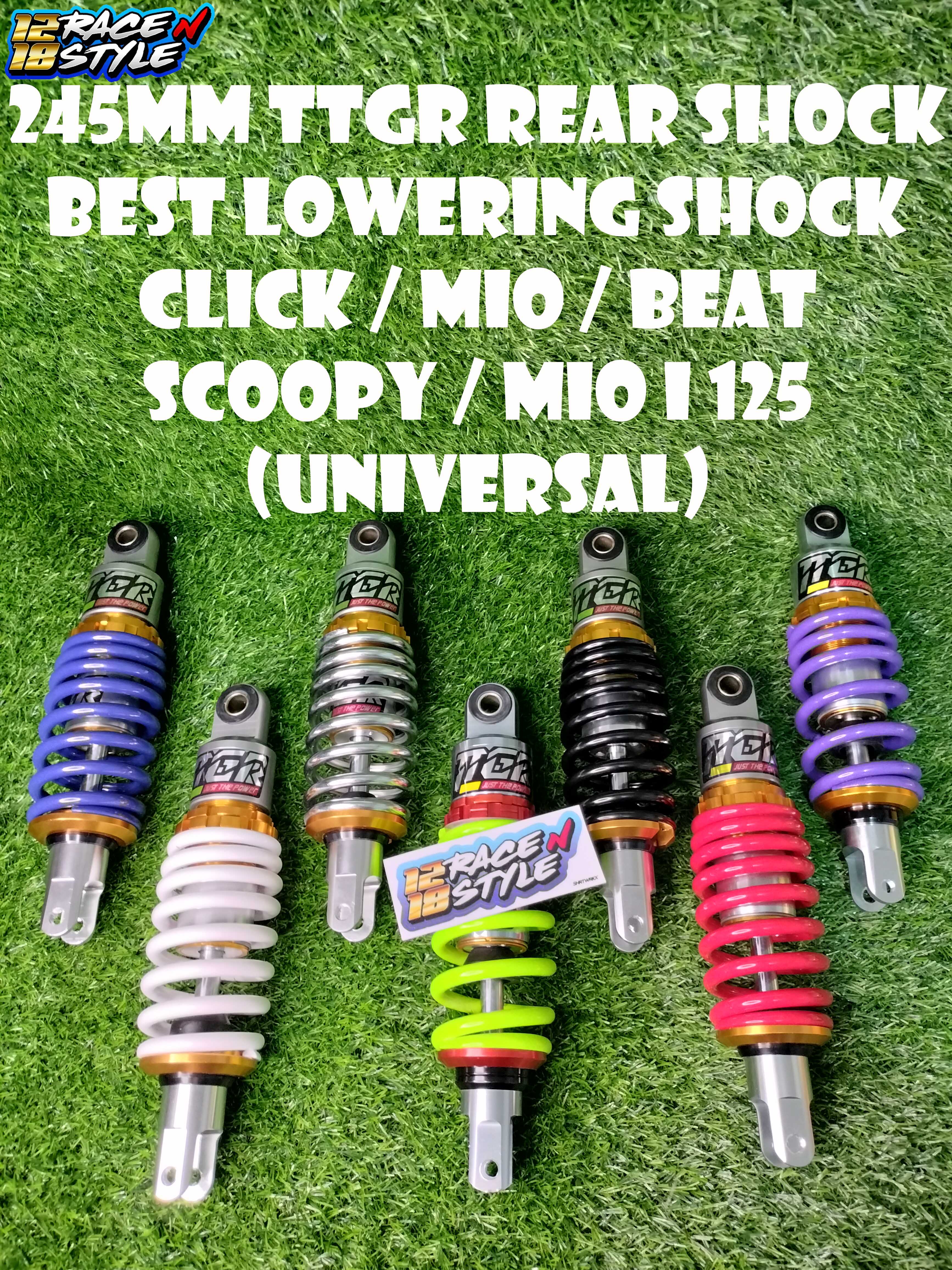 245mm TTGR REAR SHOCk BEAT CLICK MIO I 125 MIO SPORTY LOWERING