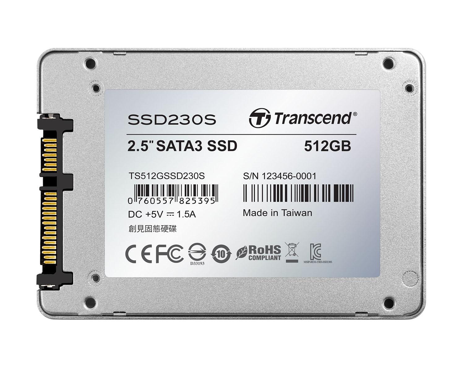 Transcend SSD230S 5枚 Transcend SSD230S 512GB SATA 2.5 SSD Aluminium Case | Lazada Singapore