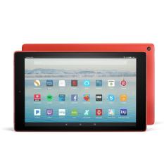Amazon Fire HD 10 Tablet (Red) with Alexa Hands-Free, 10.1″ 1080p Full HD Display, 32 GB – with Special Offers