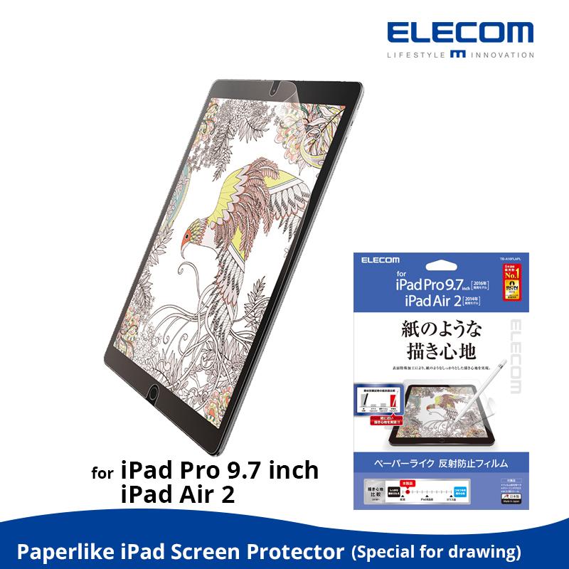 Elecom Paper-like film for iPad Pro 9.7 inch, iPad Air / Screen Protector with anti-reflection / Special for drawing /...