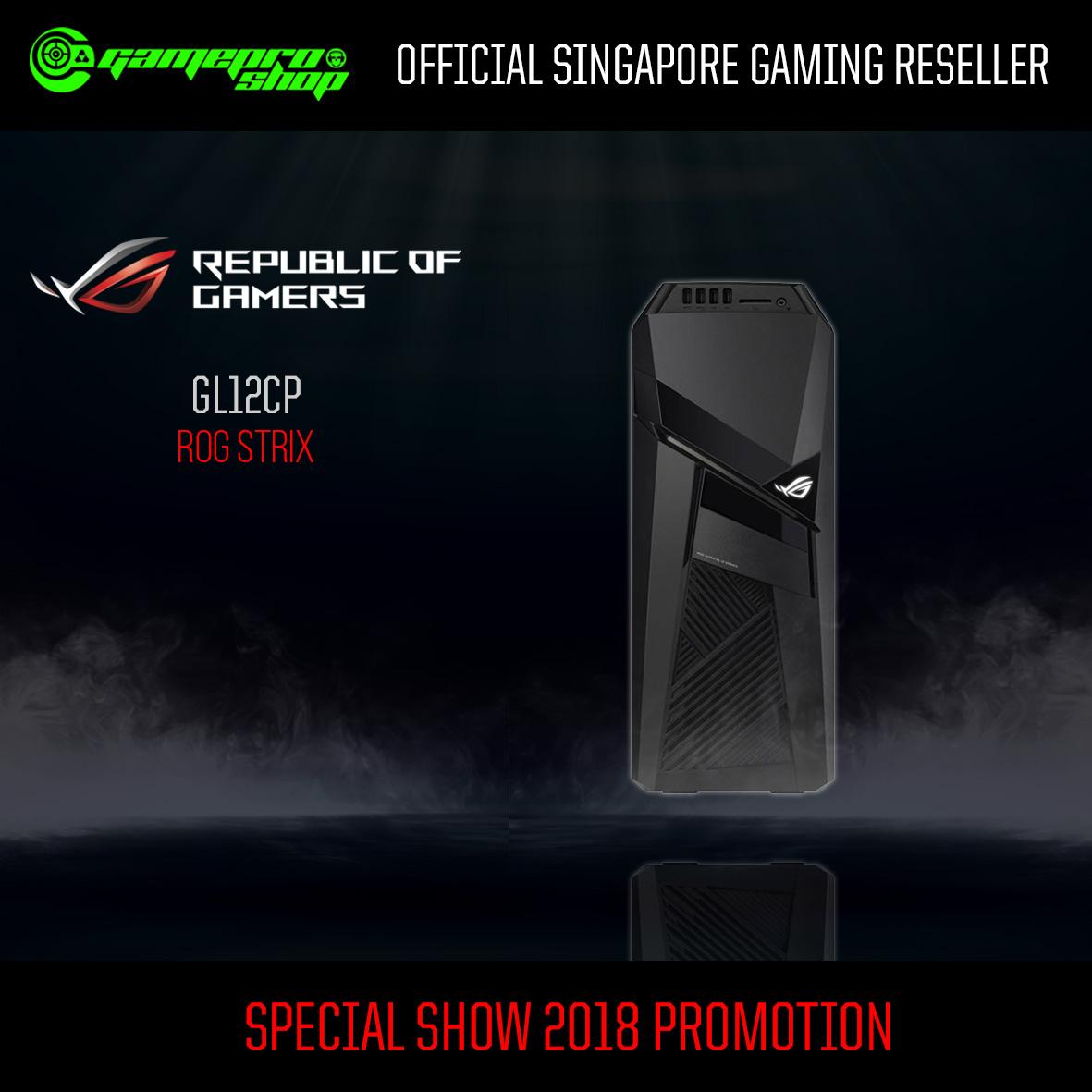 8th Gen ASUS ROG Strix GL12CP – SG016T (I7-8700 8GB 2TB HDD GTX1050) *NDP PROMO*