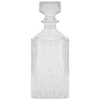 1000ml European Style Square Clear Glass DIY Wine Beer Whisky Decanter Drink Water Juice Tea Milk Jug Pitcher Bottle with Lid