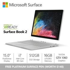 [SALE] Microsoft Surface Book 2 – 15″/Core i7/16gb/512gb + dGPU + Surface Pen Bundle