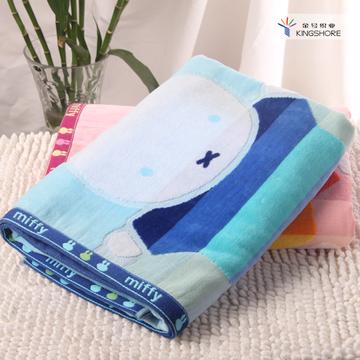 KING SHORE Khăn Tắm 100% Cotton Chính Hãng Người Lớn Đồ Gia Dụng Trẻ Em Đáng Yêu Miffy Vài Dày Siêu Mềm Hút Nước Khăn