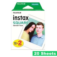 Fujifilm Instax Square Plain White Instant Polaroid Film 20 Sheet for SQ 10 Camera Sp3 3 Printer SQ6