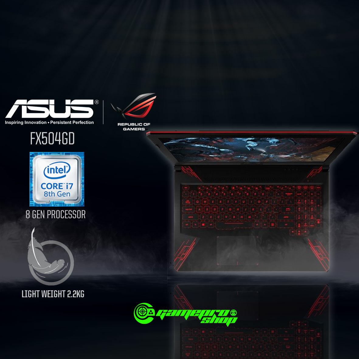 8th Gen ASUS FX504GD – E4335T (8th-Gen GTX1050 4GB GDDR5) 15.6″ Gaming Laptop *COMEX PROMO*