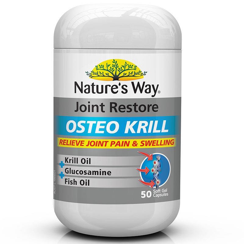 Nature's Way Joint Restore Osteo Krill 50 Capsules Expiry Oct 2025