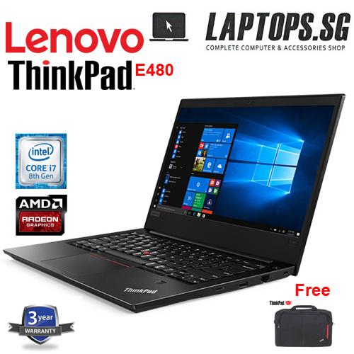 BRAND NEW LENOVO THINKPAD E480 i7 -8550U / 8GB RAM / 1TB HDD / AMDRX550 2GB DDR5 /14″FHD IPS AG/ 720PHD CAMERA / WIN 10 PRO /3YRS WARRANTY