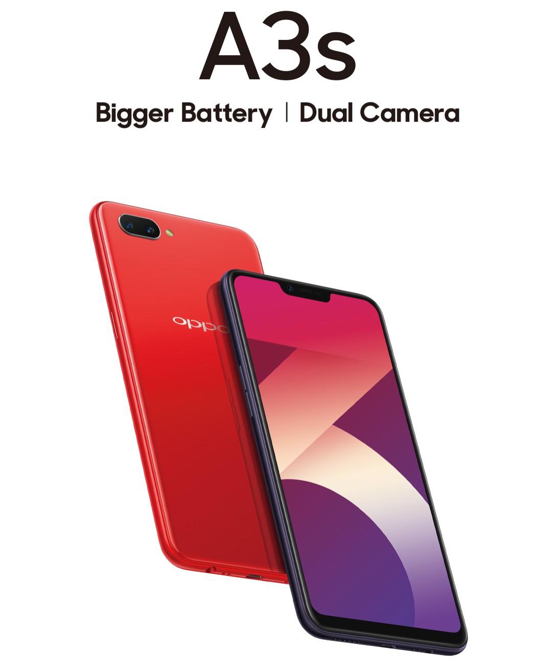 OPPO A3S – 2 years Warranty + Freebies