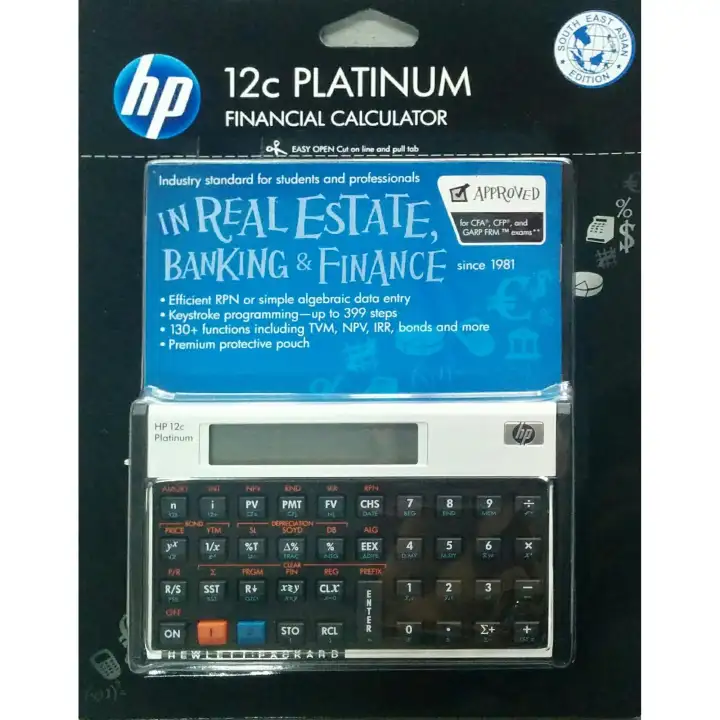 Hp 12c Platinum Financial Calculator Lazada Singapore
