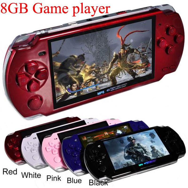 Built-in 5000 games, 8GB 4.3 Inch PMP Handheld Game Player MP3 MP4 MP5 Player Video FM Camera Portable Game Console...