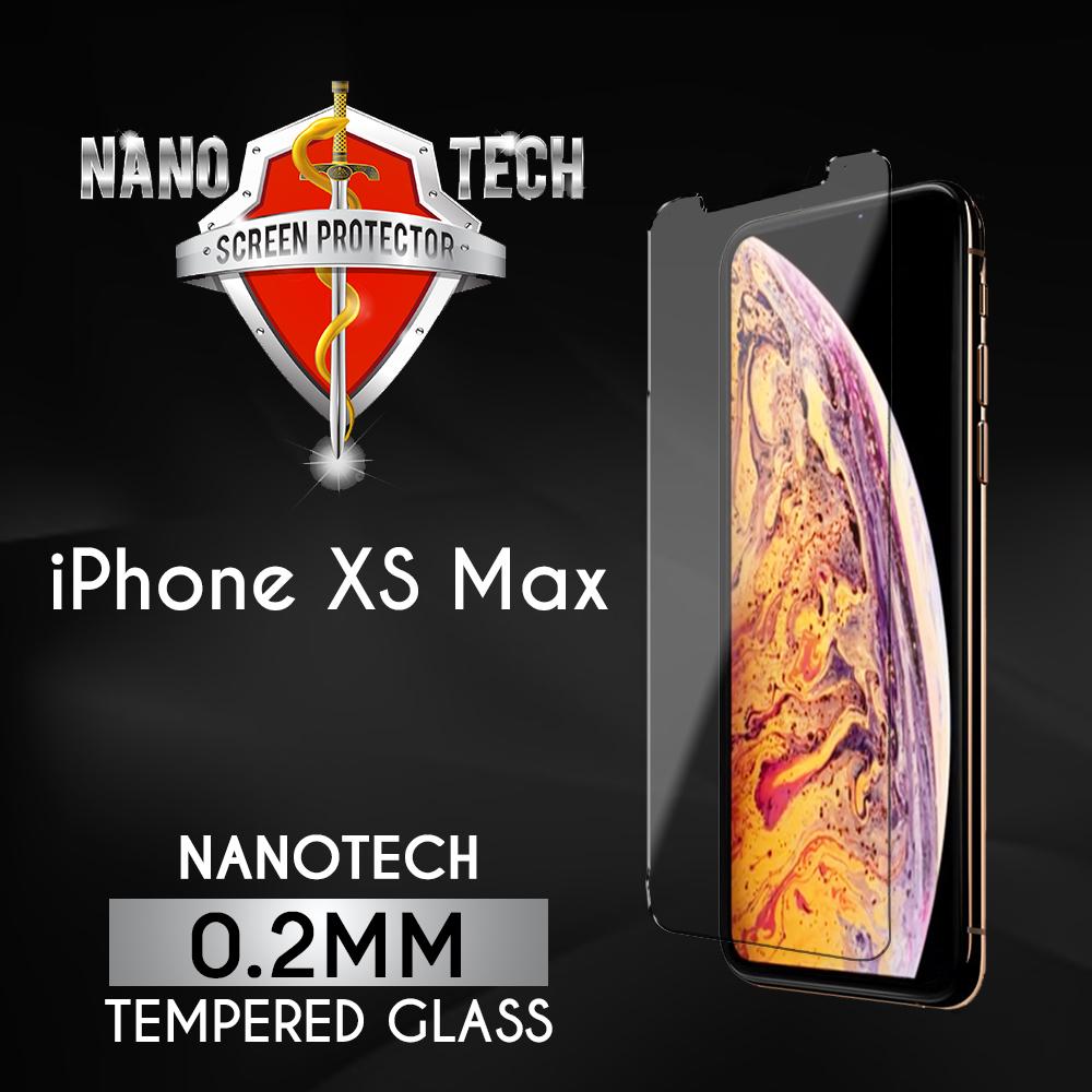 Nanotech iPhone XS Max Tempered Glass Screen Protector [0.2MM][Non-full Coverage]