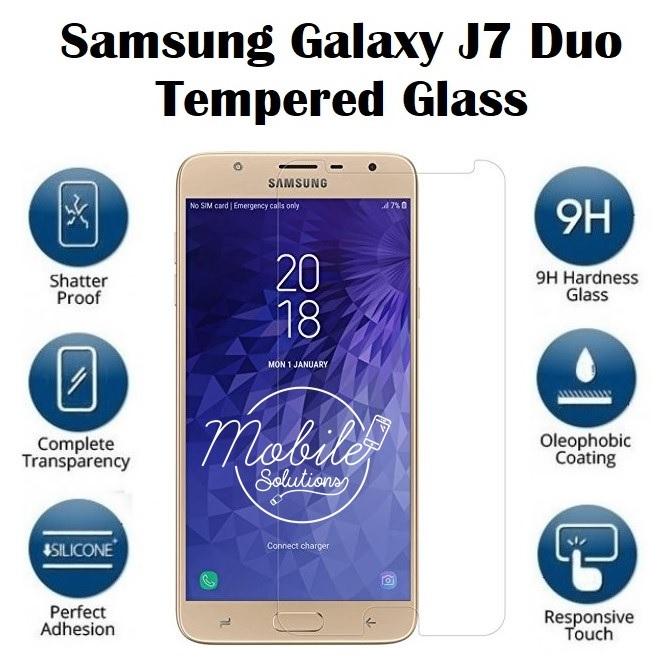 Samsung Galaxy J7 Duo Tempered Glass Screen Protector (Clear)