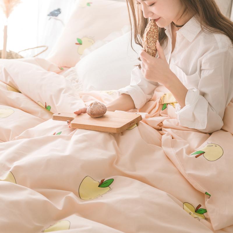 Trong Phong Cách Bắc Âu Đơn Chiếc 100% Cotton Ký Túc Xá Đơn Vỏ Chăn 1.5X2 M 100% Cotton Giường Đôi 200X230 Mùa Xuân Và Mùa Hè Vỏ Chăn Bộ