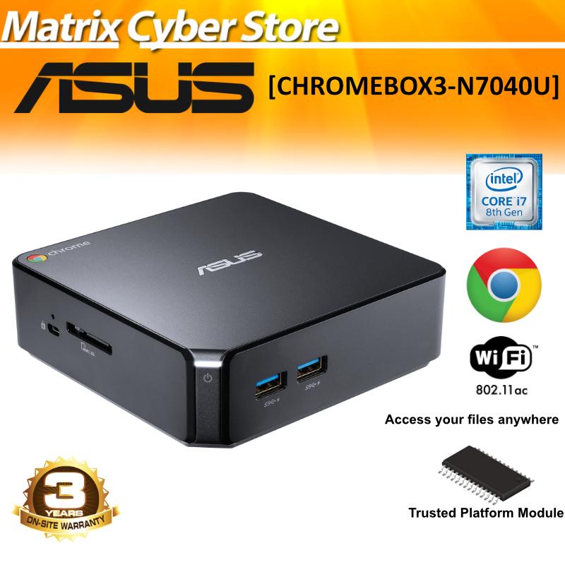ASUS CHROMEBOX3-N7040U Intel Core i7 8550U 4GB 32GB SSD WL AC Vesa Chrome OS 3Y