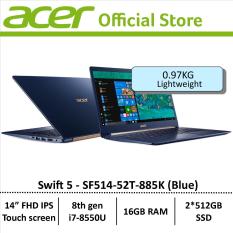 Acer Swift 5 SF514-52T-885K(Blue) Thin & Light Laptop – Free Gift with purchase