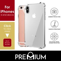 Anti Shock Tough Armor Slim Flexible Case Casing Phone Cases For iPhone Xs Max XR X 7 8 6 6S 5 5S Plus – Clear
