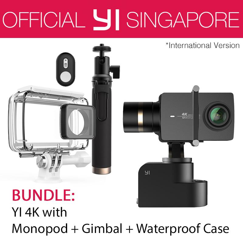 YI 4K Action Camera Kit Bundle with YI Handheld Gimbal