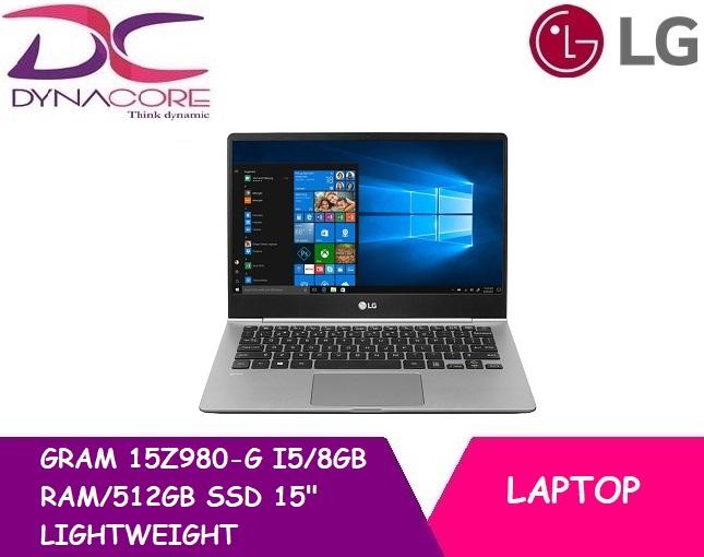 LG GRAM 15Z980-G I5/8GB RAM/512GB SSD 15″LIGHTWEIGHT LAPTOP