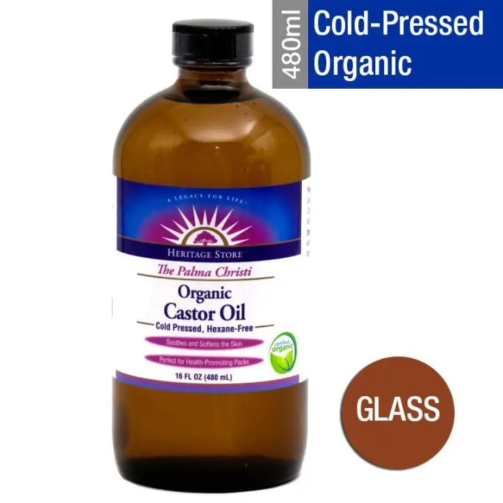 Heritage Store Organic Castor Oil Cold Pressed 480ml Lazada Singapore