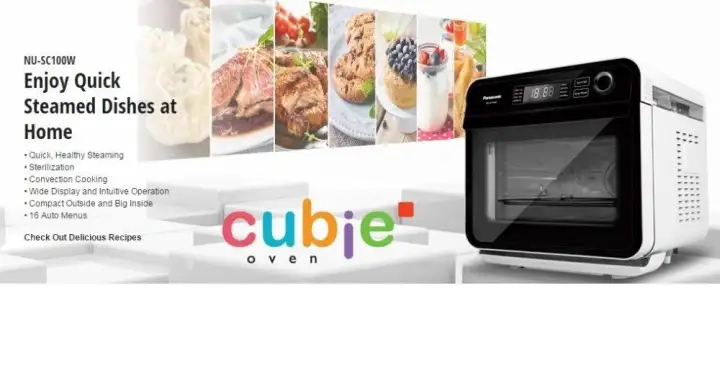 Panasonic Cubie Convection Steam Oven Nu Sc100w 1 Year Panasonic Singapore Warranty Lazada Singapore