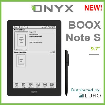 New! Onyx Boox Note S – 9.7″ Android E-ink Reader with Flexible Display