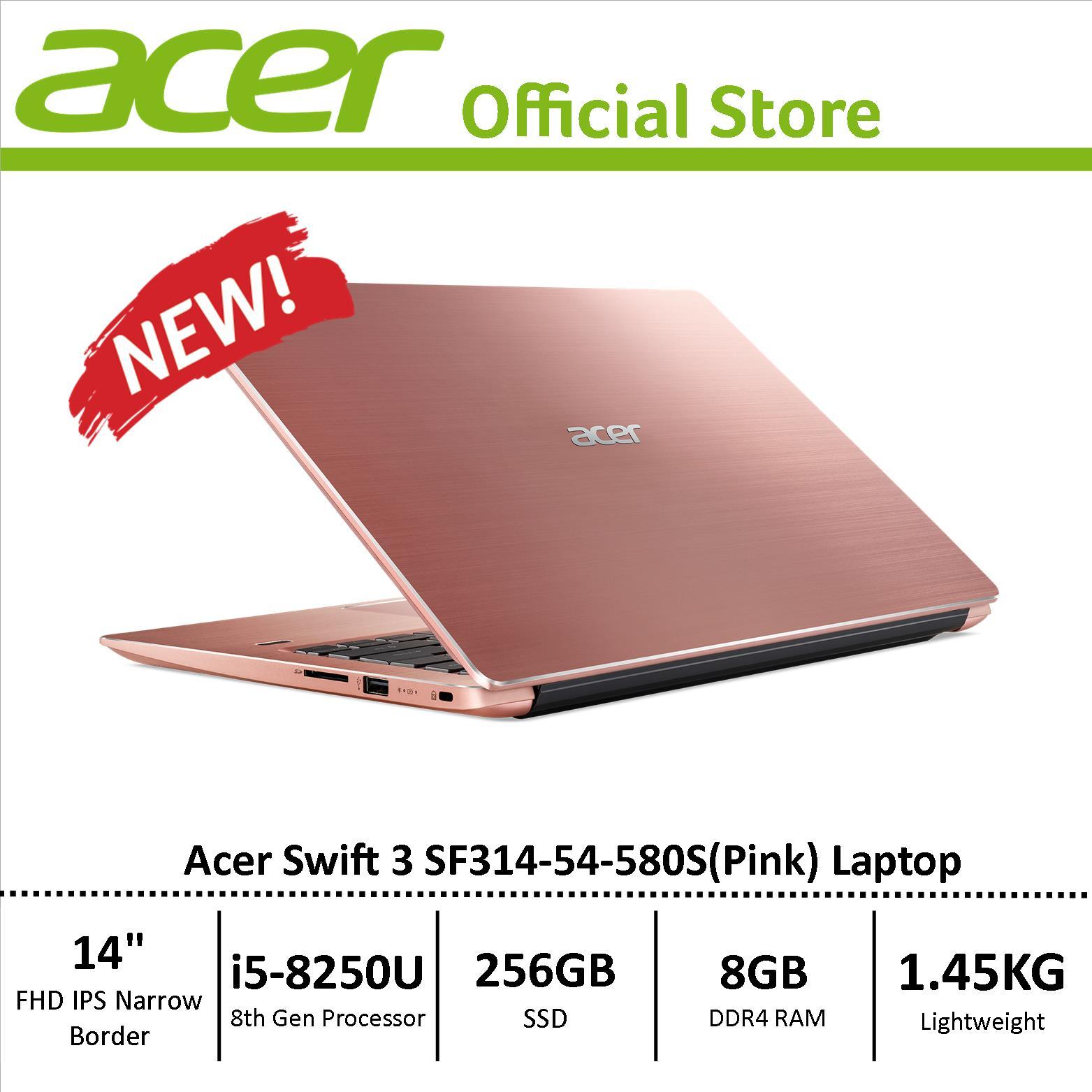 Acer Swift 3 SF314-54 Thin and Light Narrow Border Design Laptop – 8th Generation i5 Processor