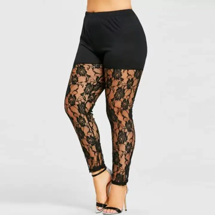 plus size see through pants