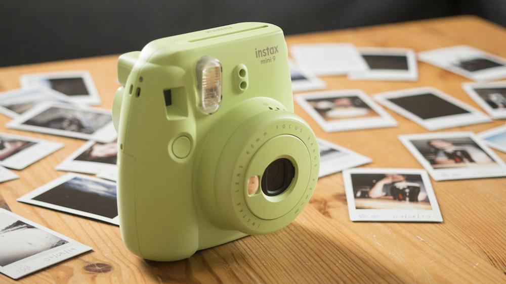 Fujifilm instax mini 9 Instant Film Camera (Lime Green) With Free 1 Album And 1 pack Film Frame Sticker