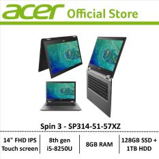Acer Spin 3 SP314-51-57XZ 14-Inch FHD IPS Multi-Touch Screen Convertible Laptop