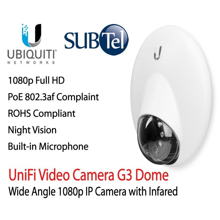 UVC-G3-DOME Ubiquiti Unifi Video Camera UVC-G3 Dome – 1080P UVC G3 Dome IP Camera With Infrared UBNT