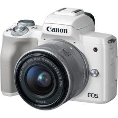 Canon EOS M50 Mirrorless Camera with 15-45mm Lens (White)