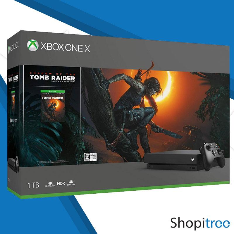 Xbox One X 1TB Shadow of the Tomb Raider Bundle