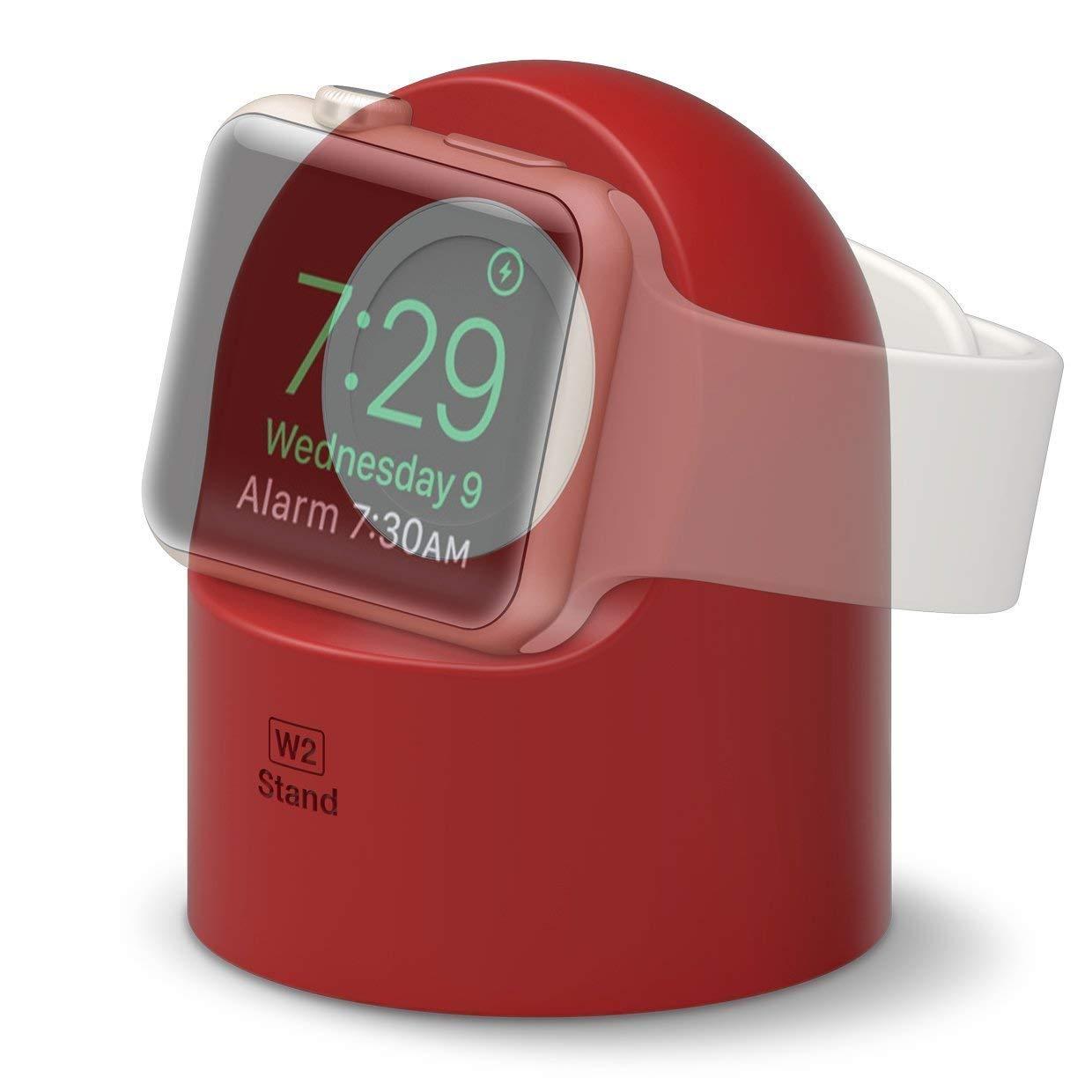 Elago W2 Stand Compatible with All Apple Watch Series and Night Stand Mode  - Red [Gizmo Hub] | Lazada Singapore