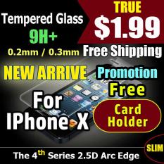 【Tempered Glass】【 IPhone X 】【 A – 0.26mm High Clear 】Tempered Glass Screen Protector for IPhone X High Quailty 9H Hard Fast delivery