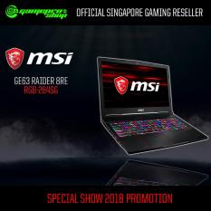 MSI GE63 Raider 8RE RGB-284SG (I7-8750H/16GB/256GB SSD/GTX1060)15.6″ with 120Hz Gaming Laptop *COMEX PROMO*