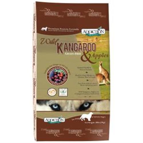 wild kangaroo and apple dog food